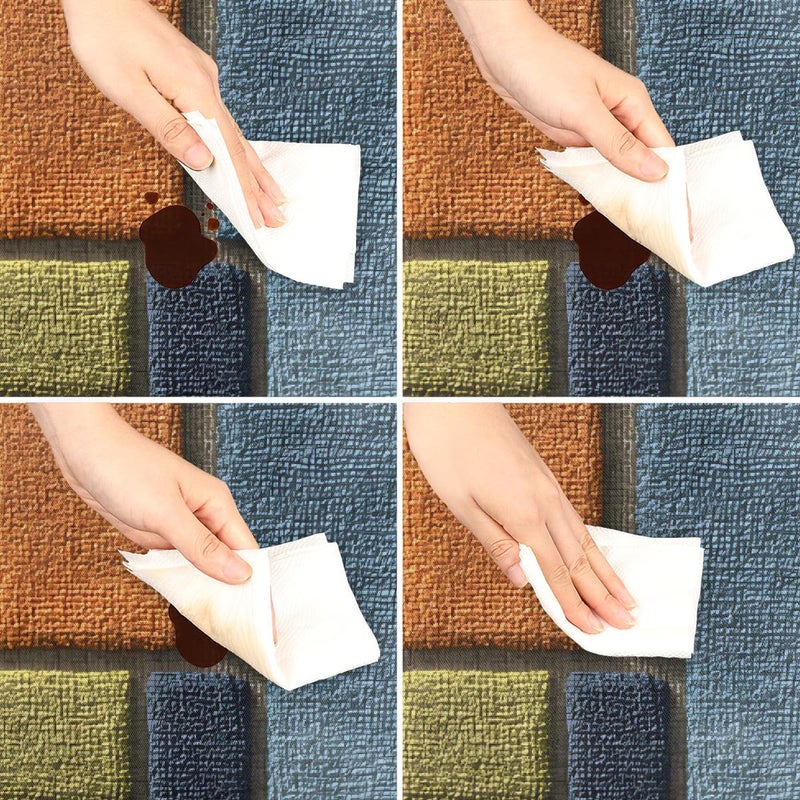 Colorful Abstract Wood Square Fitted Tablecloth Waterproof Elastic Card Table Cover Stretch Wipeable Polyester Square Table Protector for Dining Kitchen Home Outdoor Picnic Decor,34x34inch - Image 5