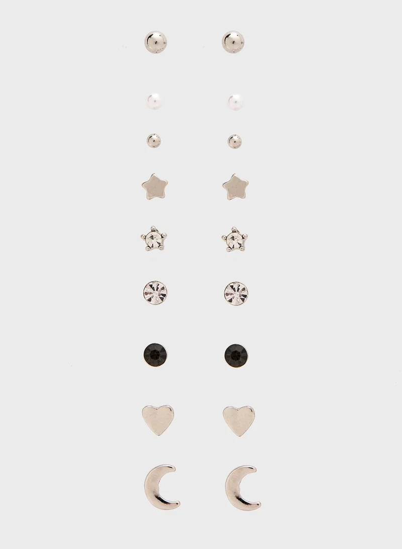 NEW LOOK Multipack Mixed Tiny Stud Earrings