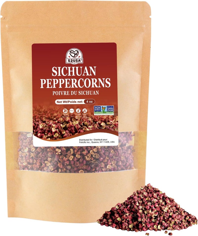 52USA Sichuan Peppercorns - 4oz Authentic Spice - Image 1