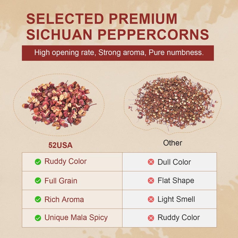 52USA Sichuan Peppercorns - 4oz Authentic Spice - Image 5
