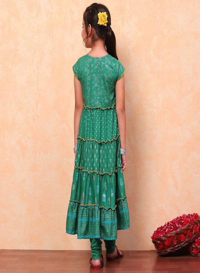 Biba طقم سلوار قطن للبنات من بيبا (KW3526EAW24MEDIUM أخضر) - Image 5