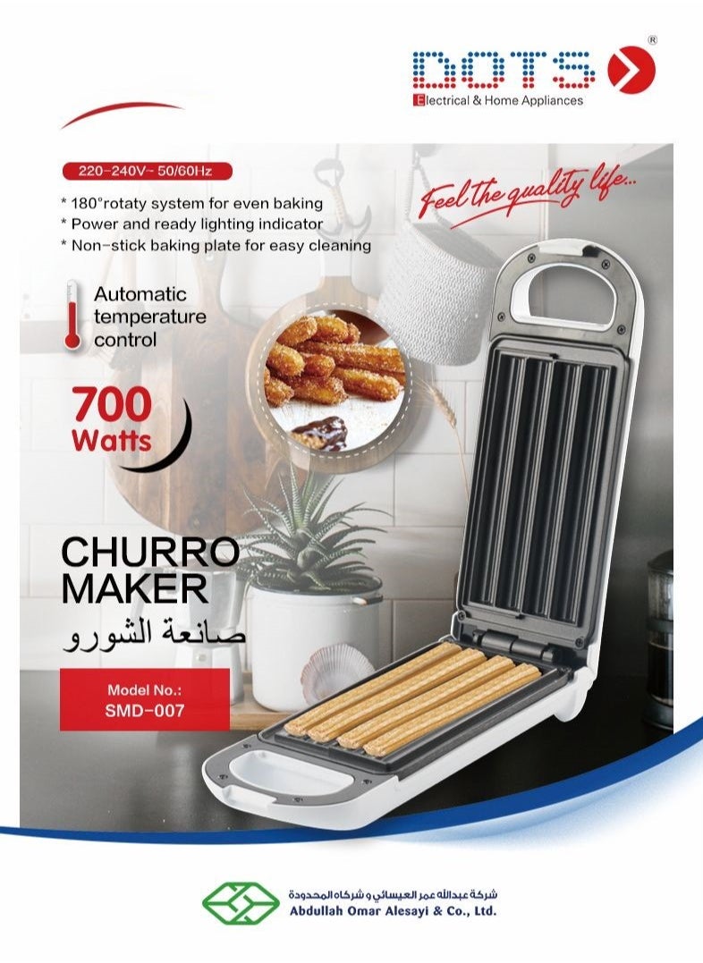 DOTS - Churros Maker  Dots 700W, White - SMD-007 - Image 1