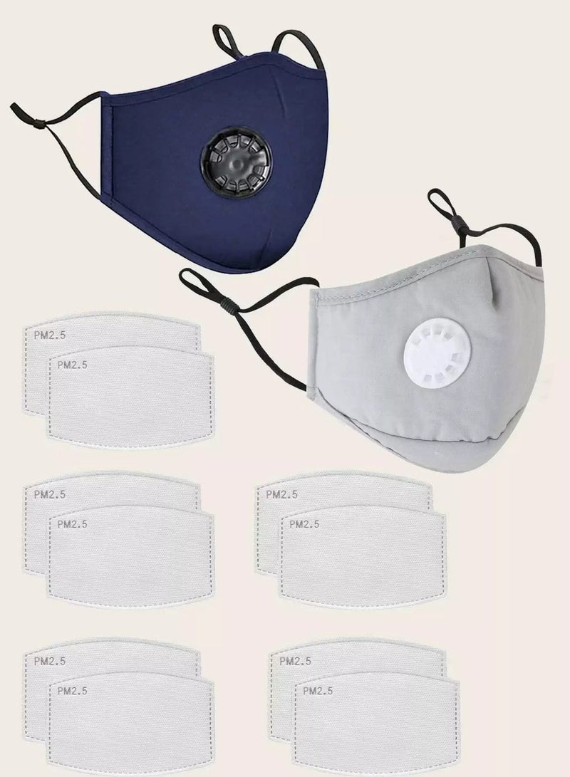 Men Face Valve Covering Set with 10 Filters Set  - Image 2