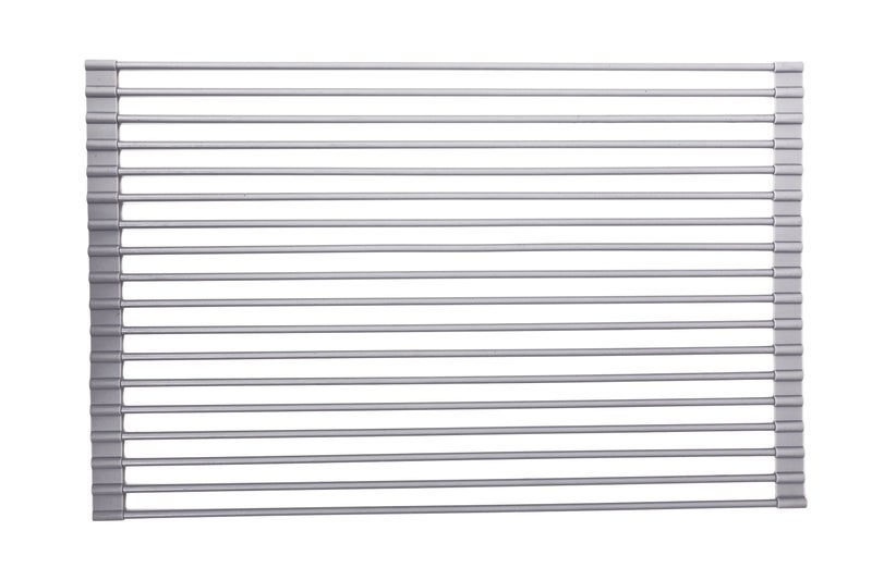 True  Tidy MultiPurpose Over The Sink RollUp Drying Rack DR881 Gray