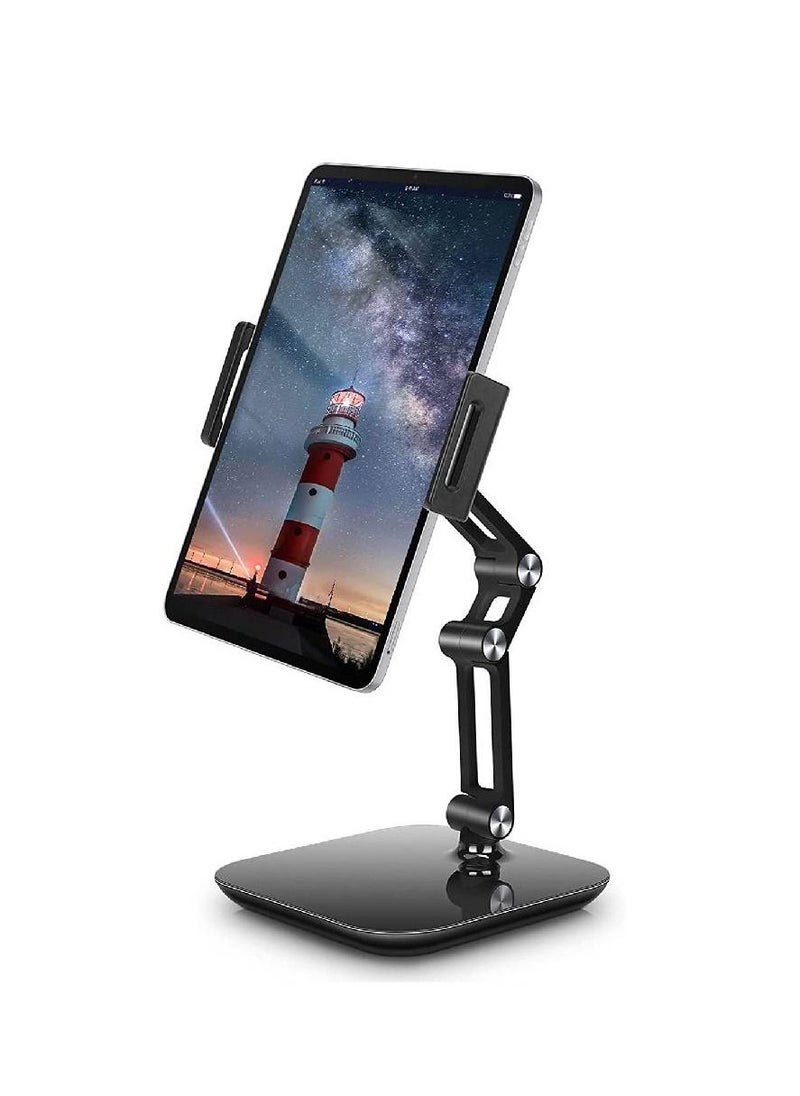 GENNEXT Tablet Stand Holder, Height & Angle Adjustable, Aluminum 360 Degree Rotating Tablet Mount Desktop Tablet Stand for 4'' - 12.9'' Screen Devices  - Image 1