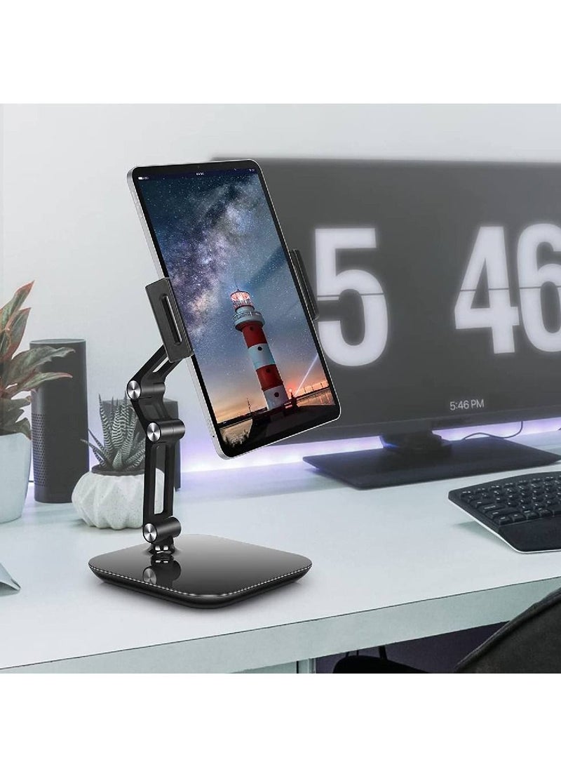 GENNEXT Tablet Stand Holder, Height & Angle Adjustable, Aluminum 360 Degree Rotating Tablet Mount Desktop Tablet Stand for 4'' - 12.9'' Screen Devices  - Image 4
