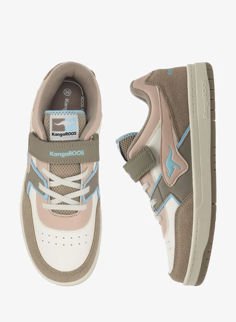 kangaROOS BROWN Women's Panelled Sports Shoes With Hook And Loop Closure for Women | Best Price UAE