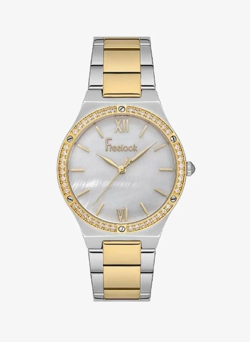 Freelook Paris Freelook - Lumiere Women's Watch | Brass Case | Stainless Steel Band | Silver & Round Dial | Analog | Japanese Quartz | Mineral Glass | Premium Luxury Watch | Ideal Gift | Water Resistant 50 Meters
