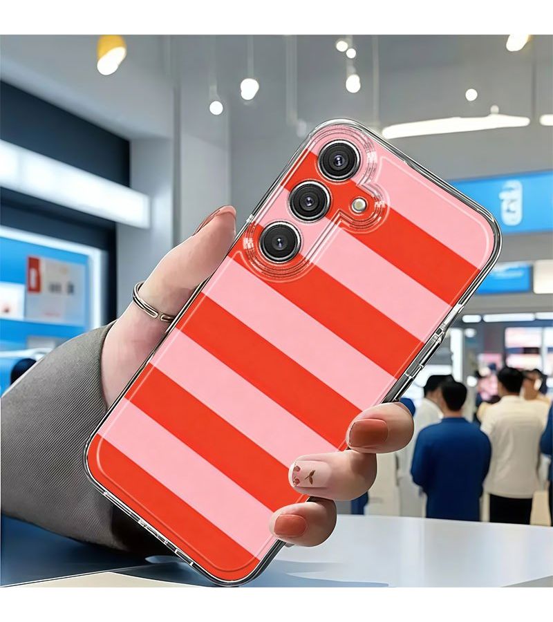 Mixed Color 1 Phone Case For Galaxy M10s TPU Protective Cover Striped Pattern Compatible With Samsung Galaxy A02 A03S A04 A05S A06 A13 A14 A15 A16 5G A21S A22 A23 A24 A25 A32 A34 A35 A50 A52 A53 A54 A55 A73 S21 Ultra S22 Plus S23 S24 FE S25 - Image 5