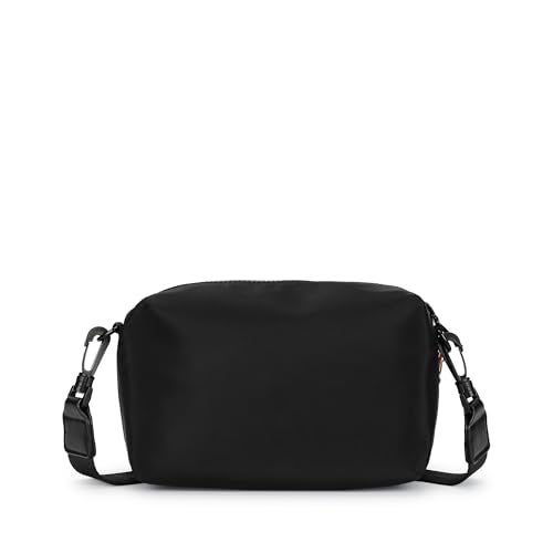 Fastrack Statement Chain Sling Bag for Women | Black Nylon Crossbody with Zipper Closure, Front Utility Pockets and Adjustable Strap | Lightweight Urban Sling for College & Travel - Image 5