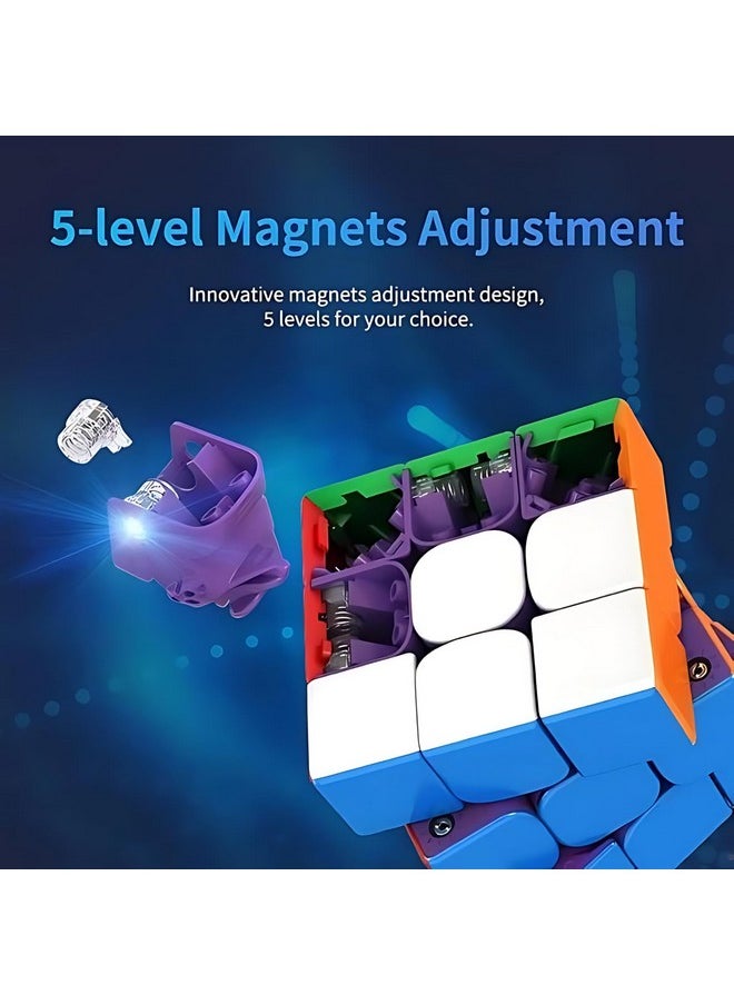 Cubelelo - Cubelelo MoYu WeiLong WR M (Maglev) 3x3 Magnetic Speed Cube | Flagship 55mm Cube with Adjustable Magnetic System & Purple Core | Innovative Maglev Technology for Smooth & Quiet Performance - Image 1