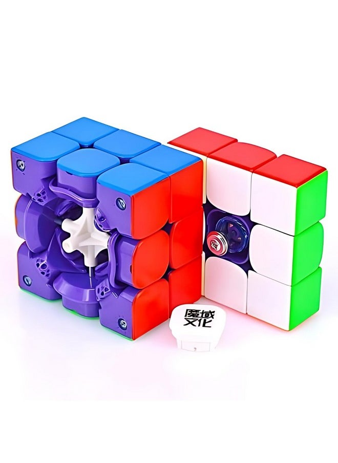 Cubelelo - Cubelelo MoYu WeiLong WR M (Maglev) 3x3 Magnetic Speed Cube | Flagship 55mm Cube with Adjustable Magnetic System & Purple Core | Innovative Maglev Technology for Smooth & Quiet Performance - Image 1