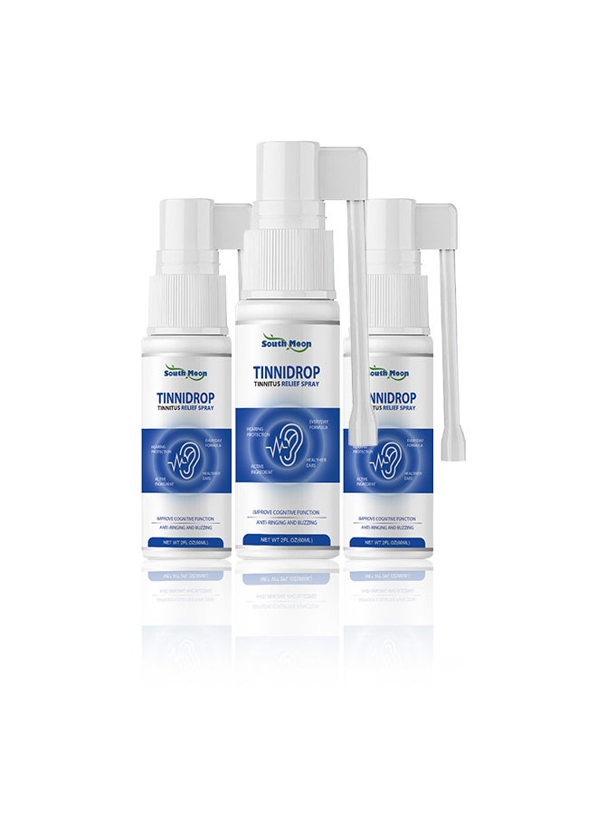 SOUTH MOON Tinnitus Relief Spray Relieves Tinnitus Ear Discomfort Comfortable Ear Solution, Gently Cleans Ears, Says Goodbye To Ear Discomfort And Excess Earwax, Refreshing Ear Care, Enhances Ear Health  - Image 1