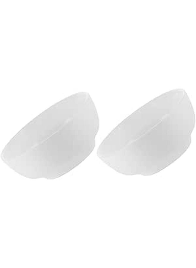 White Ceramic Serving Bowls Set Of 2 Round Bowls For Salad Fruit Soup Kitchen Tableware - Image 1