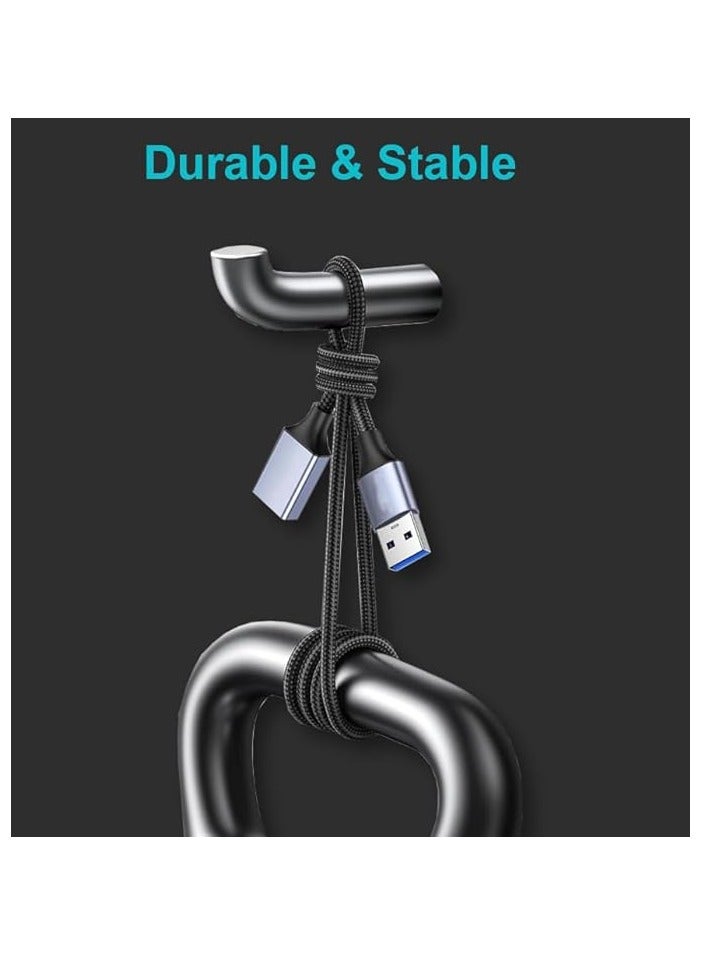 Mowsil USB Extension Cable 3Mtr USB A Male to Female Extension Cord USB 3.0 Extender 5Gbps Data - Image 2