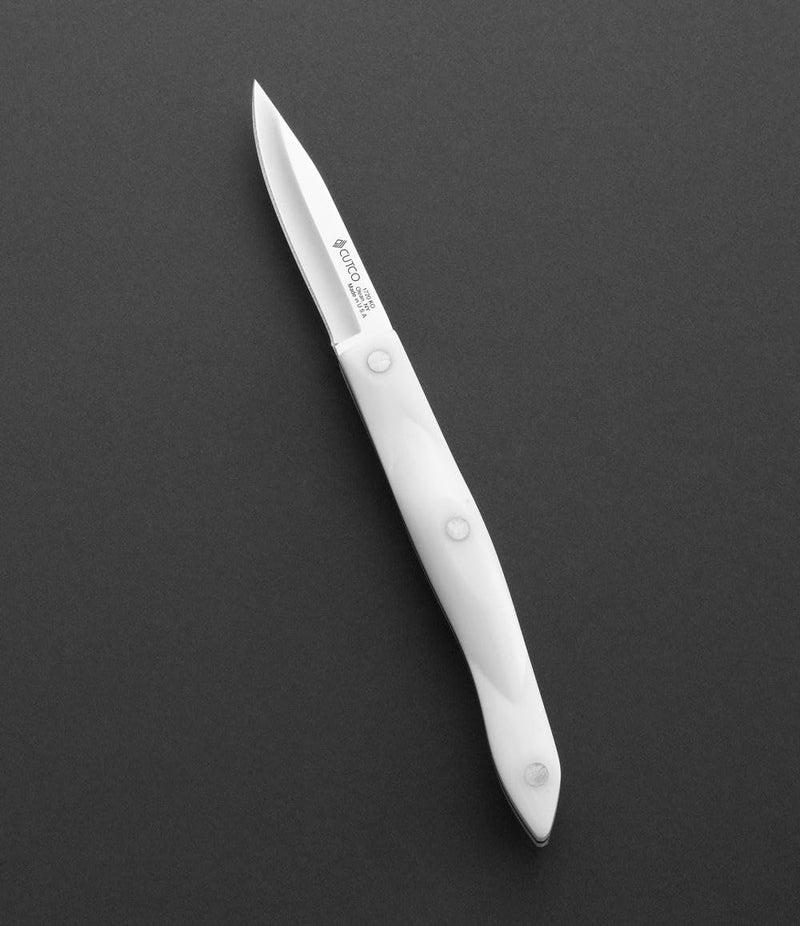 Cutco Model 1720 Paring Knives with 234 Straight Edge Blade and Overall Length 778 Pearl White Handle