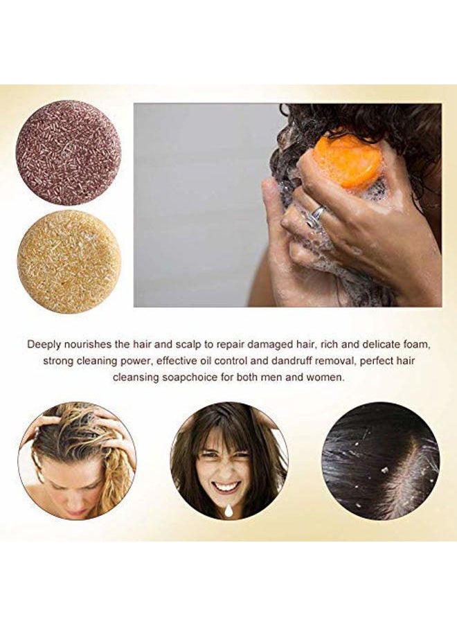 TruuME - Hair Darkening Solid Shampoo Bar, 2Pcs, Helps Stop Hair Loss, Hair Regrowth, Treatment for Men & Women, Unscented, Natural, Paraben Free, Sulfate Free, Damaged, Thin Hair - Image 1