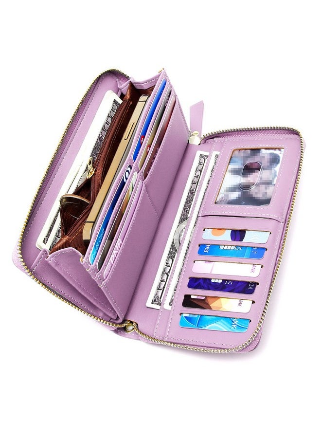 Wallets For Women Large Capacity Pu Leather Credit Card Holder Clutch Wristlet Wallet - pzsku/Z89FF9150979803DDB188Z/45/_/1714992988/7b689709-7889-4e70-a117-4f64d4ef2533