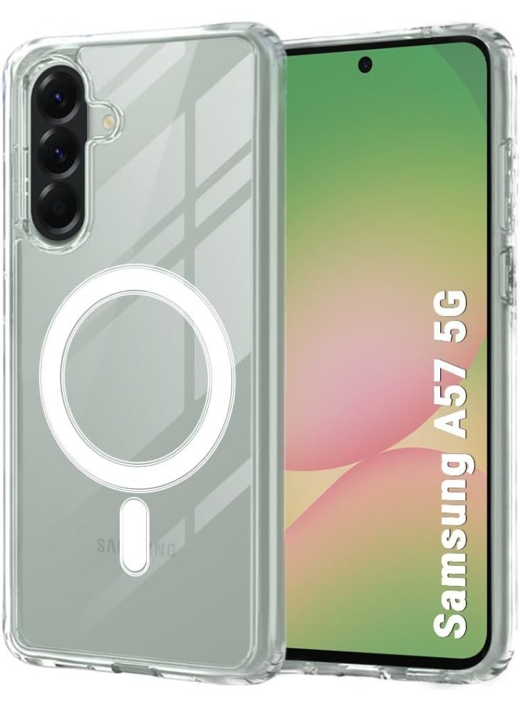 ACLIX Magnetic Case for Samsung Galaxy A57 [Shockproof & Slim] Clear Hard Back Cover with High-Grade Protection - Image 1