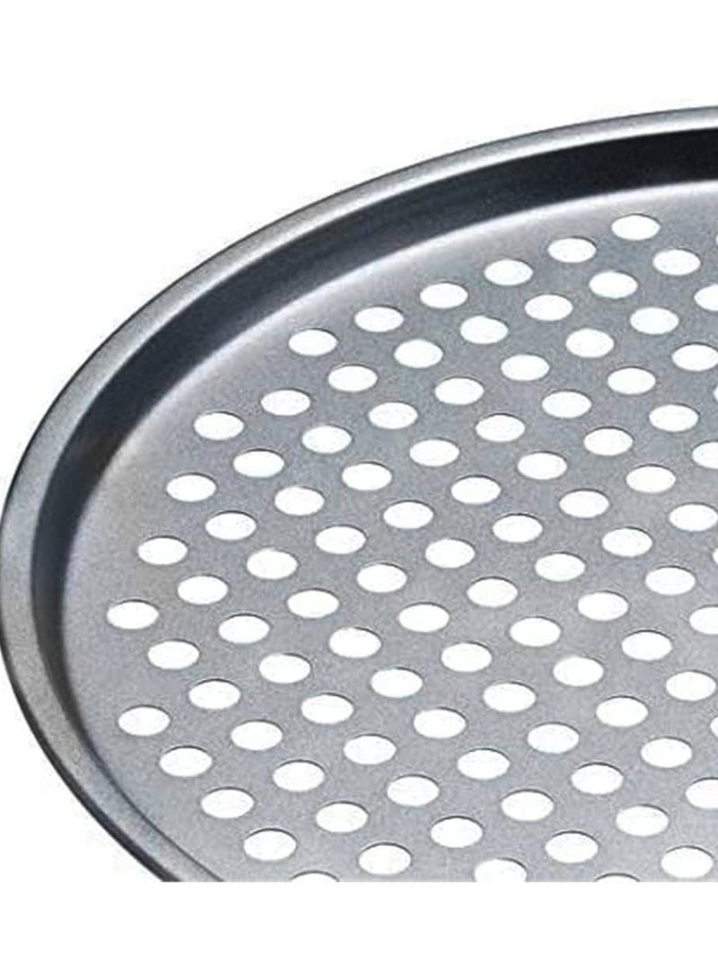 Barakah Pizza Pan Baking Tray Non Stick Pizza Crisper Tray for Oven, 32 cm - Image 2