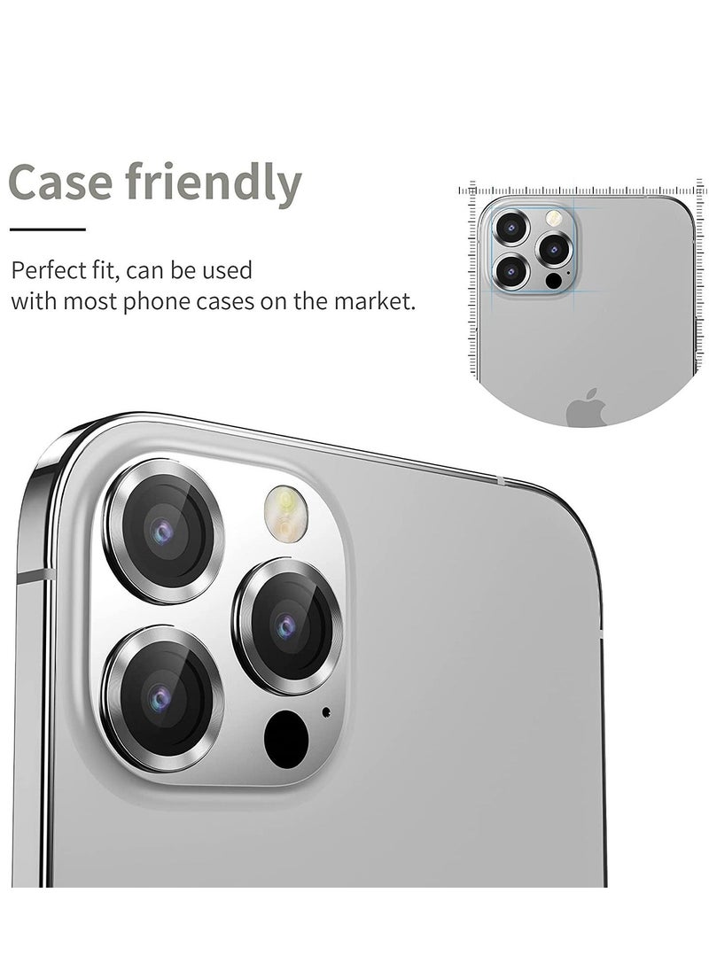Raxoom iPhone 13 Pro Max (6.7 inch)/ (6.1 inch) Camera Lens Protector,Anti Scrach HD Tempered Glass Metal Screen Protector - Image 4