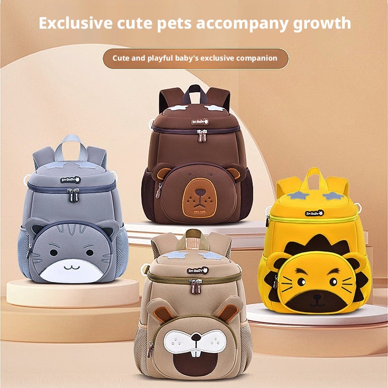 Sesame Baby Cartoon Backpack for Kids, Lightweight Mini Neoprene School Bag - Image 2