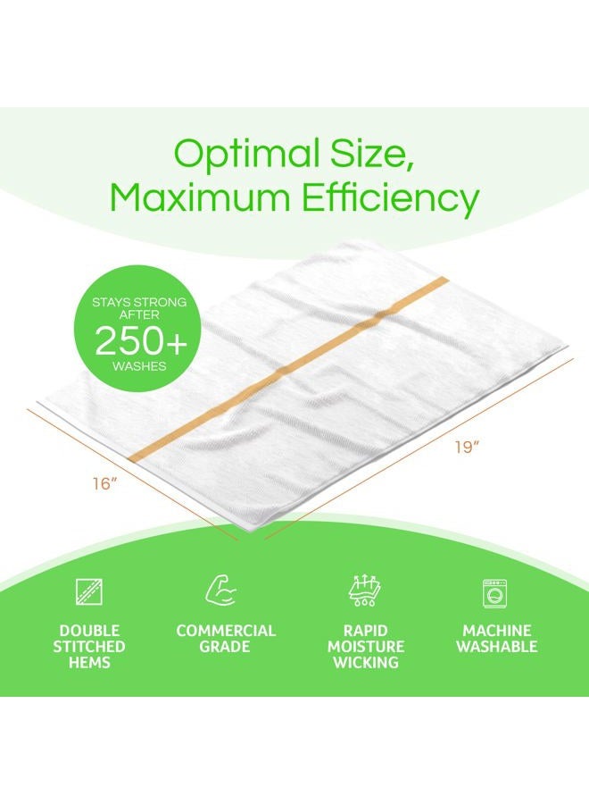 Towels N More 24 Gold Stripe Cleaning Towels for Kitchen, 16x19 Bar Mop Dish Towels - 30oz Commercial Grade Cotton Absorbent Reusable Towel Perfect for Home, Restaurant, & Apartment Kitchen Essentials - Image 3