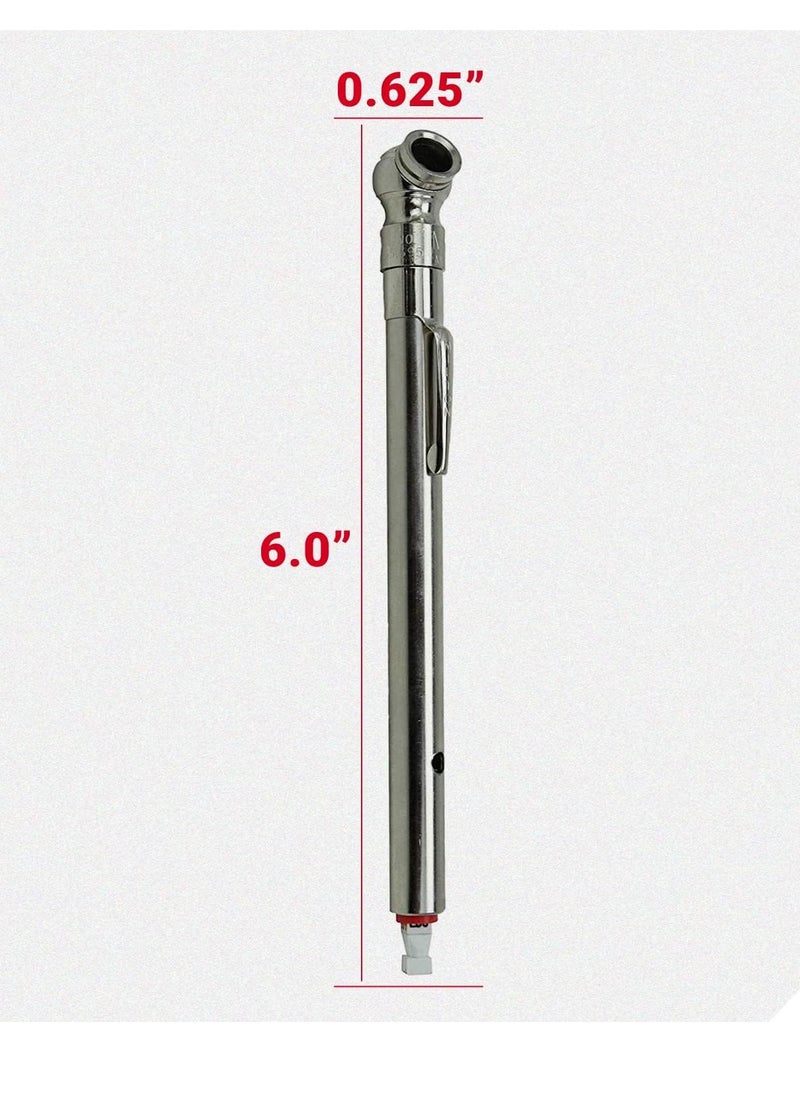 PAMEER Car Tyre Single Chuck Head Pencil Tire Pressure Gauge Air Pressure Test Meter Gauge Pen  - Image 4