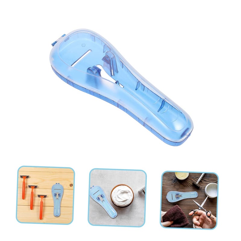 GANAZONO 2Pcs Travel Razor Holder Case Durable Material Fixed Buckle for Manual Razors - Image 3
