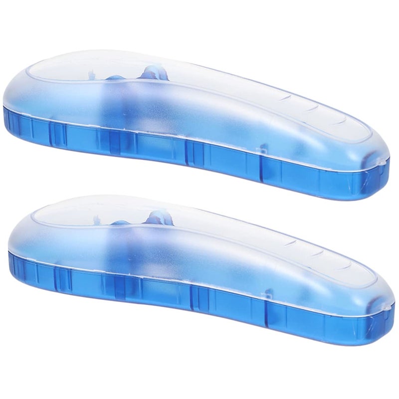 GANAZONO 2Pcs Travel Razor Holder Case Durable Material Fixed Buckle for Manual Razors - Image 1