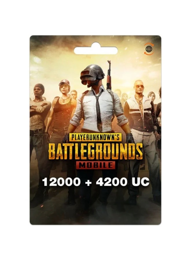 PUBG MOBILE 16200 UC Gift Card $200