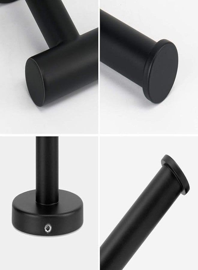 LUXIUR Toilet Paper Roll Holder for Bathroom, Kitchen Tissue Roll Stand, 304 Grade Stainless Steel Wall Mount Hanger for Kitchen Accessories Items, Home and Bathroom Accessories, Matte Black - Image 5