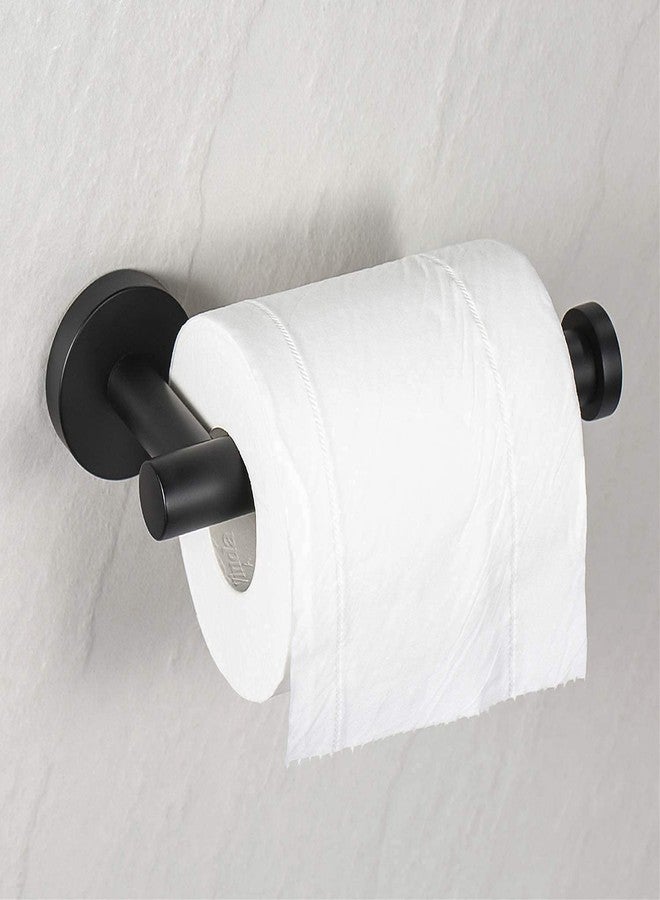 LUXIUR Toilet Paper Roll Holder for Bathroom, Kitchen Tissue Roll Stand, 304 Grade Stainless Steel Wall Mount Hanger for Kitchen Accessories Items, Home and Bathroom Accessories, Matte Black - Image 2