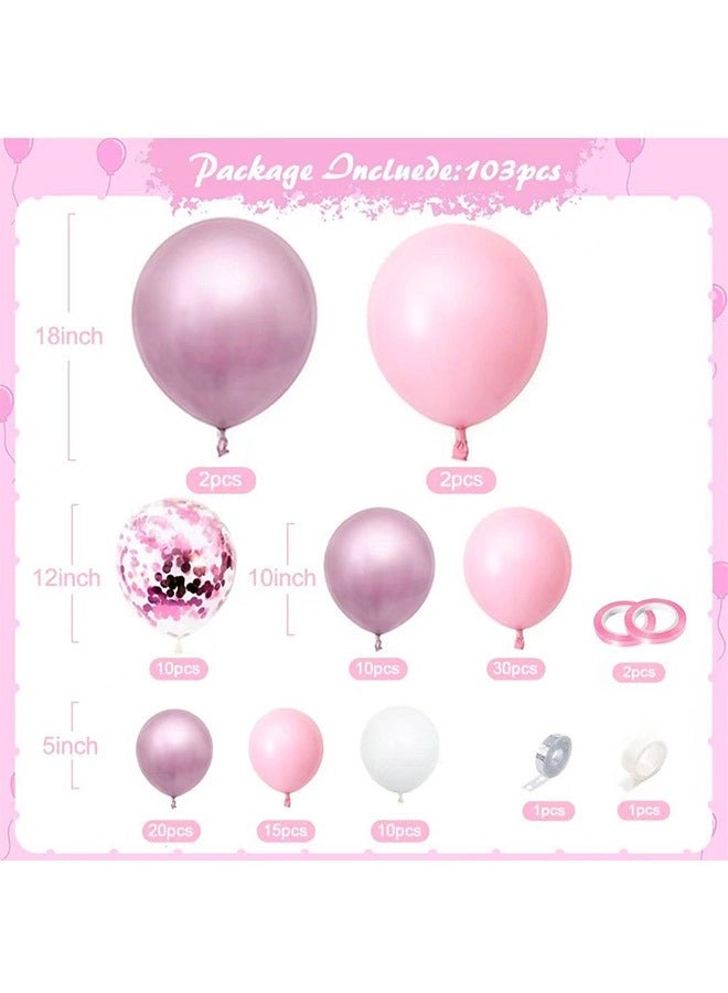 وهناك 103 من البالونات والأبيض الزيتية المزينة بأقواس -حمام مثالي لخريج الأطفال، الأعراس، أعياد الميلاد، والخلفية لحفلات فتيات العزوبية -تناسب الأماكن المغلقة والخارج - Image 2
