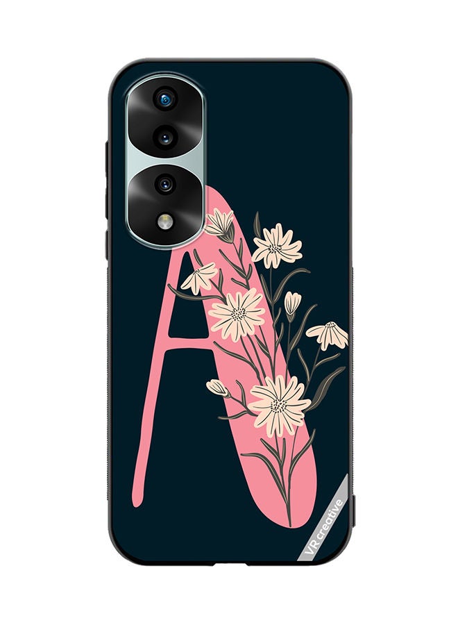 VR CREATIVE Protective Case Cover For Honor 70 Pro plus Alphabet A Design Multicolour - Image 1