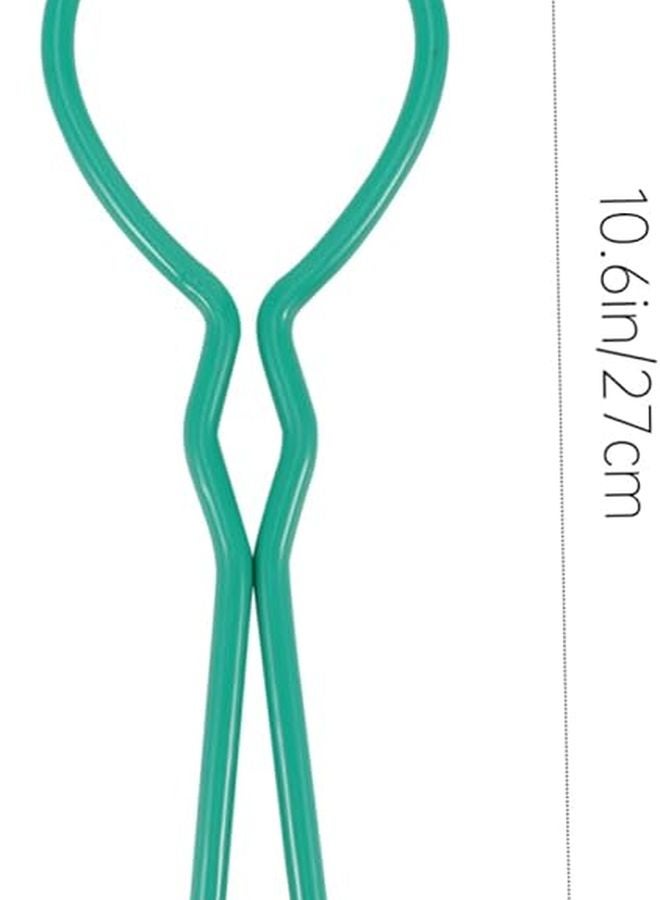 Deep Green Foldable Anti Scald Clip Bottle Lifter For Safe Food Handling - Image 3