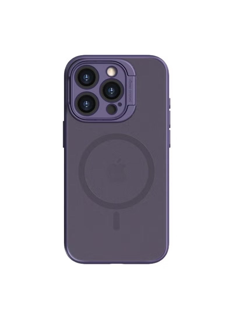 X-level iPhone 15 Pro Max Case MagSafe Cover Shockproof Protective Comfortable Hold Full Camera Lens Protection With Scratch-Resistant Back With Mobile Phone Foldable Holder Stand Magnetic Case  - Image 1