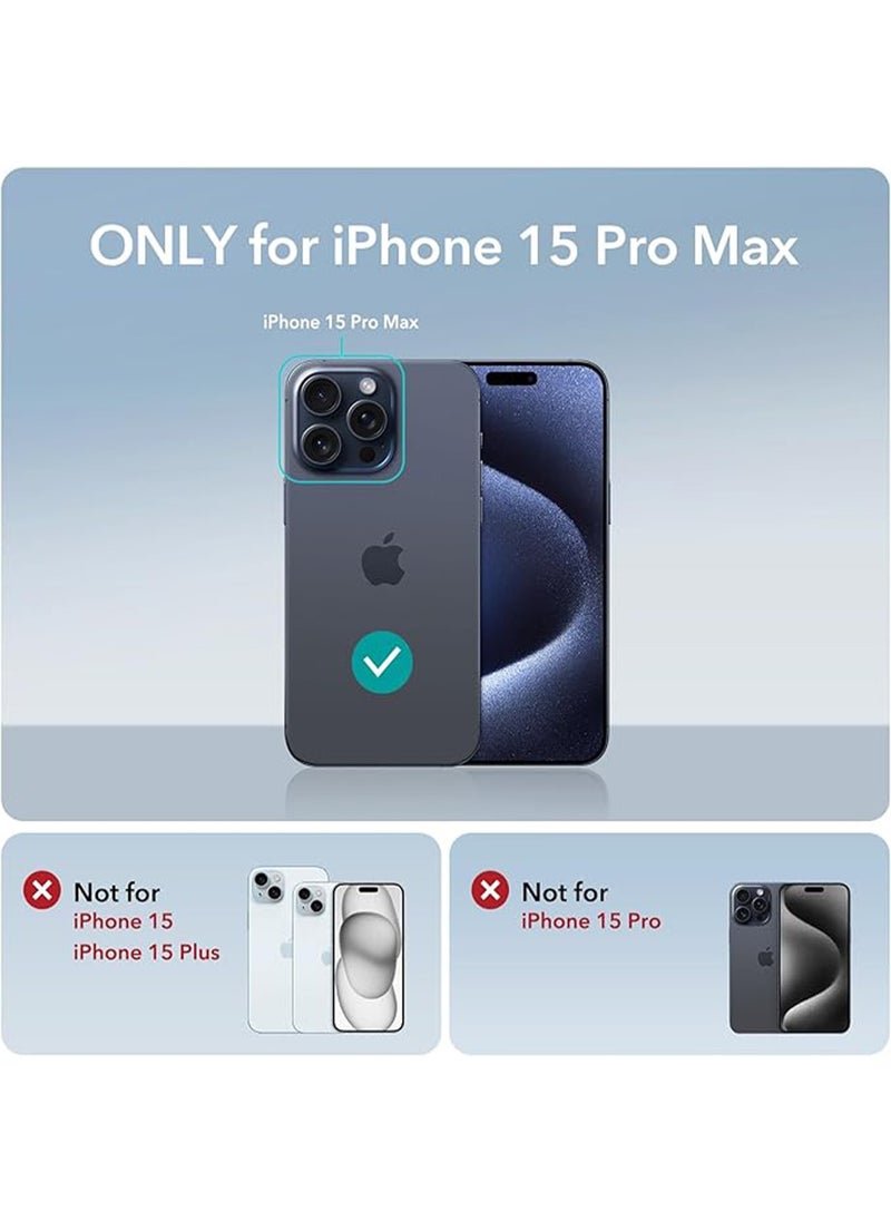 X-level iPhone 15 Pro Max Case MagSafe Cover Shockproof Protective Comfortable Hold Full Camera Lens Protection With Scratch-Resistant Back With Mobile Phone Foldable Holder Stand Magnetic Case  - Image 2