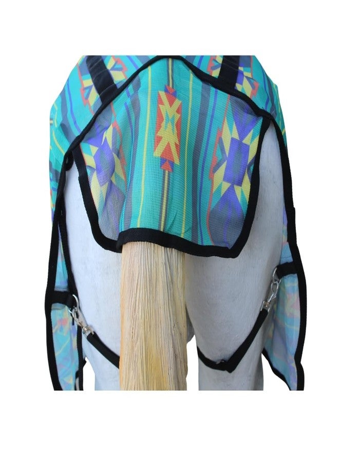 Challenger 70" Horse Mesh Light Weight Summer Sheet Flysheet Protection Airflow Teal 73430 - Image 3