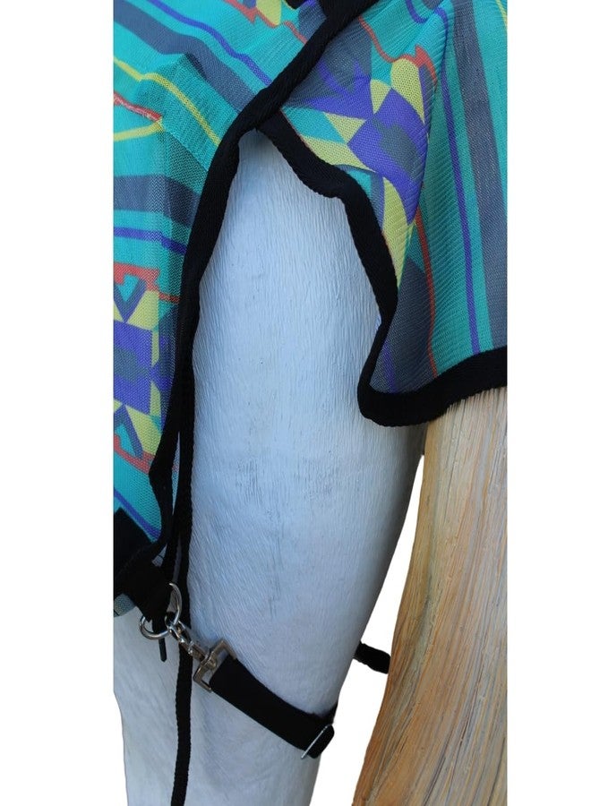 Challenger 70" Horse Mesh Light Weight Summer Sheet Flysheet Protection Airflow Teal 73430 - Image 2