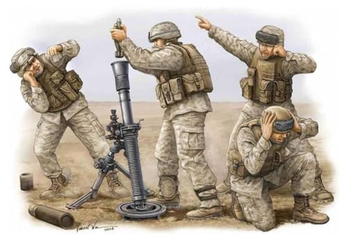 Trumpeter Modern US Marine M252 Team Figure Set Scale 135 4Pack - Image 1