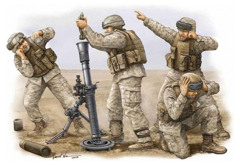 Trumpeter Modern US Marine M252 Team Figure Set Scale 135 4Pack - Image 2