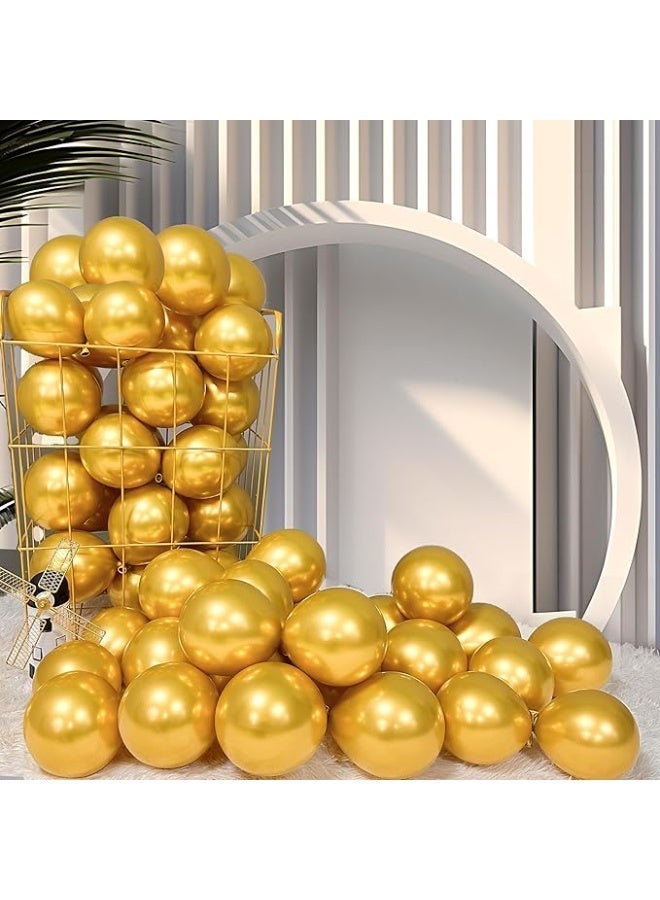 Dingo Super Metallic Gold Balloons Set Different Sizes 12-inch 5-inch 18-inch 225 Pack Chrome Thicken Balloon Kit - Image 2