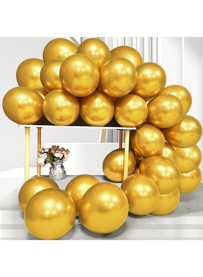 Dingo Super Metallic Gold Balloons Set Different Sizes 12-inch 5-inch 18-inch 225 Pack Chrome Thicken Balloon Kit - Image 3