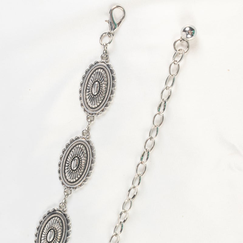 حزام وسط معدن فضي حريمي - Image 2