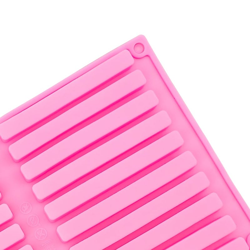 Arvintas 2 PACK Chocolate Rod Stick Silicone Strip Molds, 20 Bars Strips Biscuit Candy Molds for Cookies Candy Crayon Candle Soap Ice Cube Tray - Image 5