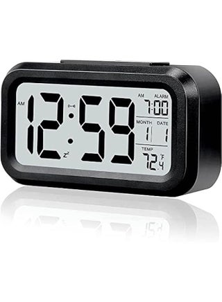 Alarm Clock With Numbers, Led Digital Sleep Smart Watch, Indicates Date And Temperature On Screen, With Alarm Clock, With 12/24 Hour Switch, Simple Operation (Black) - pzsku/Z8A005541B6B8DA3FDD20Z/45/_/1719622734/9495d0c2-f801-44ab-945c-f75c2b88cae3