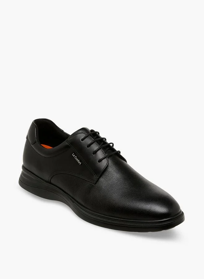 لو كونفورت Men Leather Lace-Up Derby Shoes