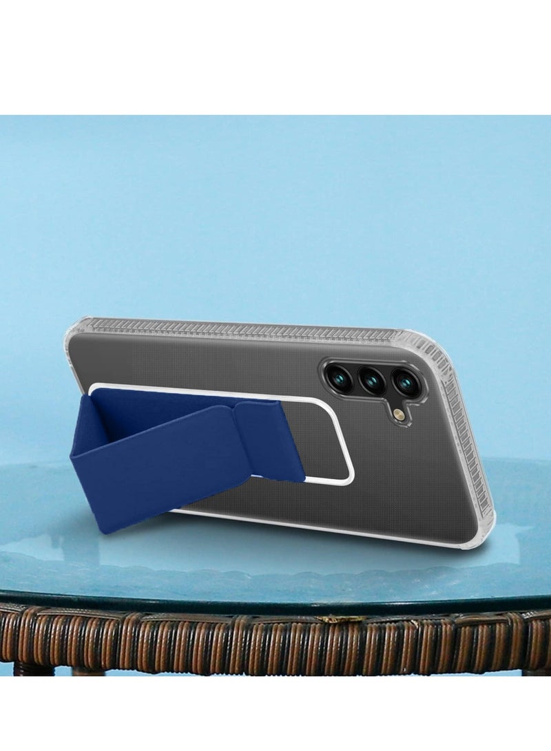 Wtech TPU Hand Grip Air Pillow Case Cover For Samsung Galaxy S24 5G 2024 Clear/Navy Blue - Image 4