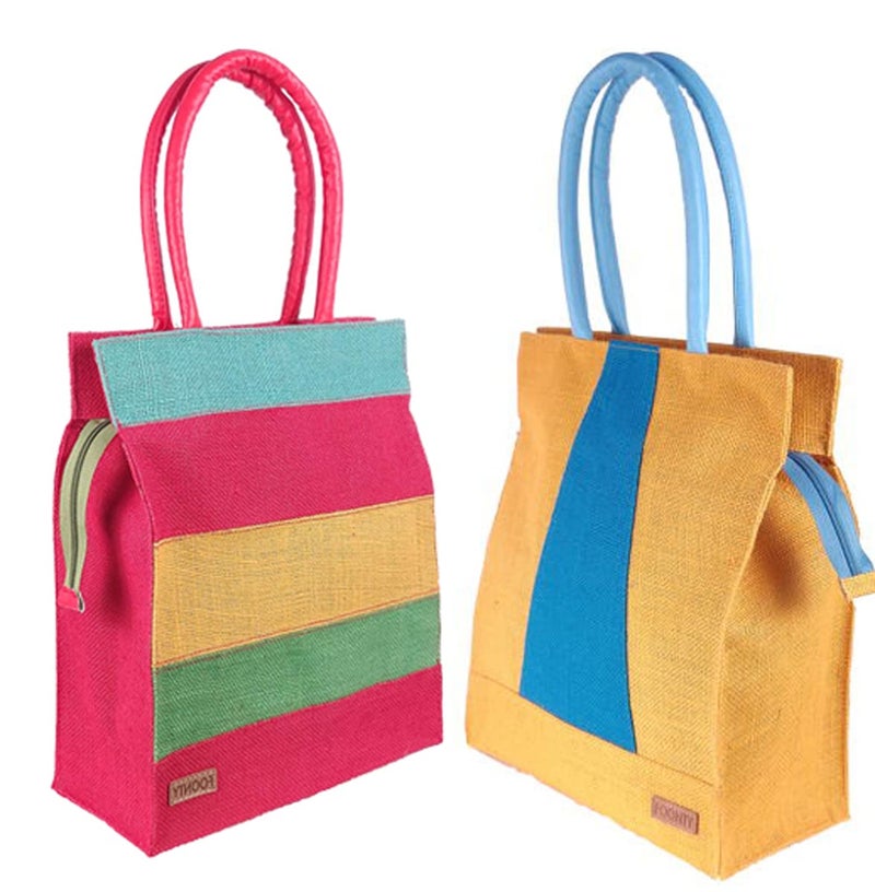 FOONTY Daily Use Tote Bag/Grocery Bag/Gym Bag/Lunch Bag(MultiColor,FAB-33A) - Image 1